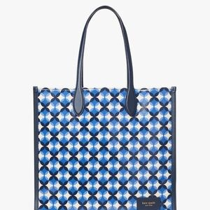 Kate Spade Patio Tile Canvas Large Tote